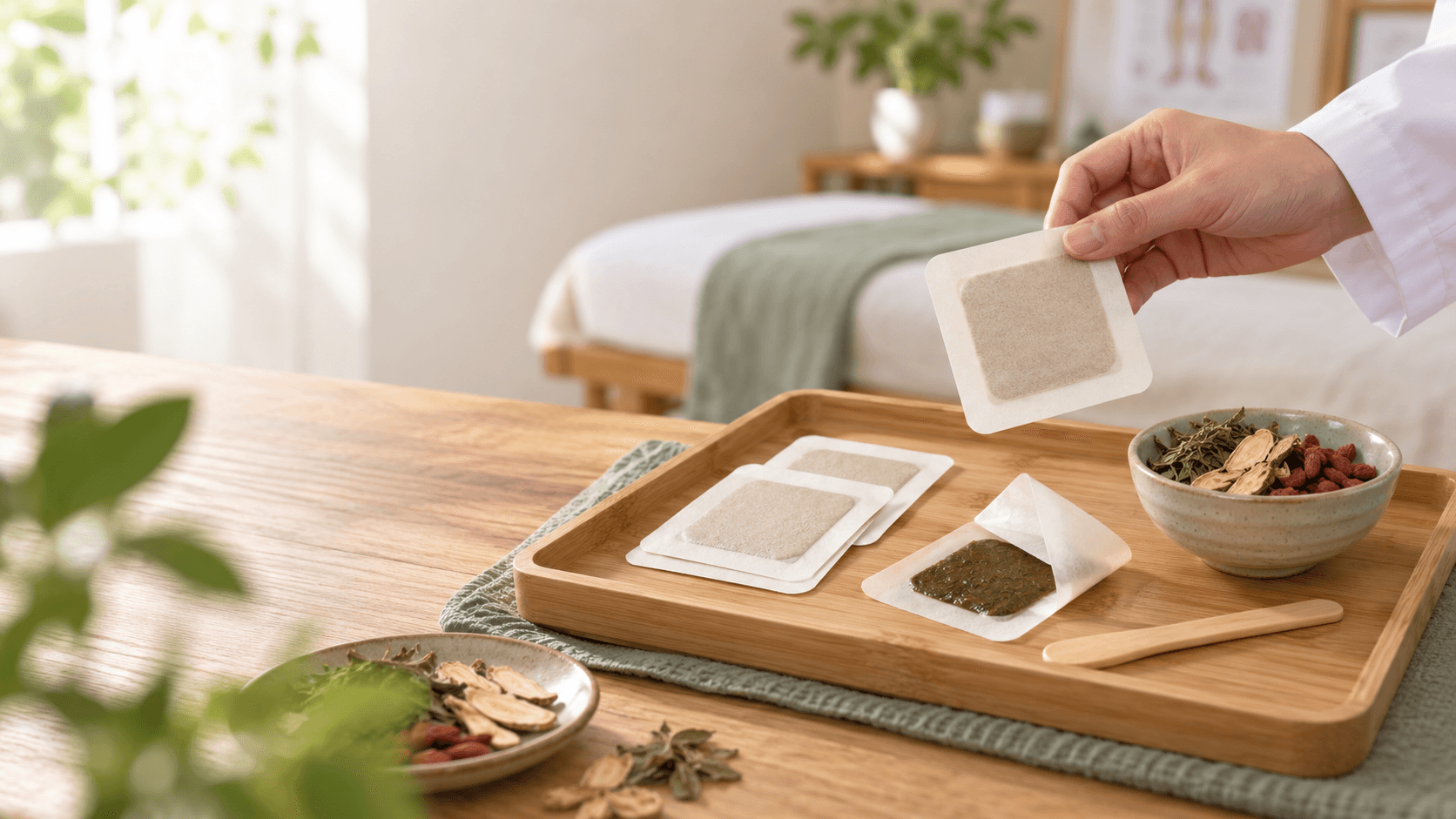 External Herbal Plaster Application treatment